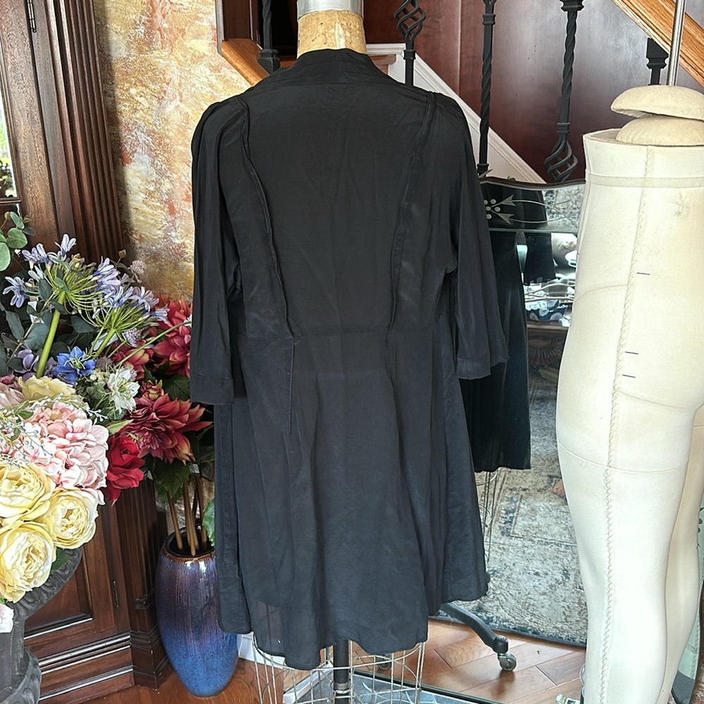 Black Silk Robe - Picture 6 of 6